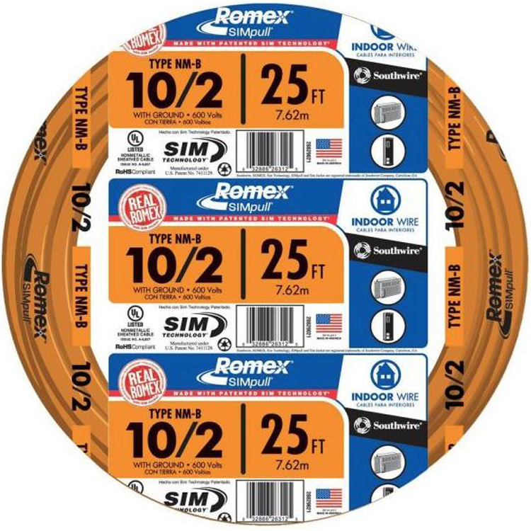 Romex&reg; 10/2NM-WGX25